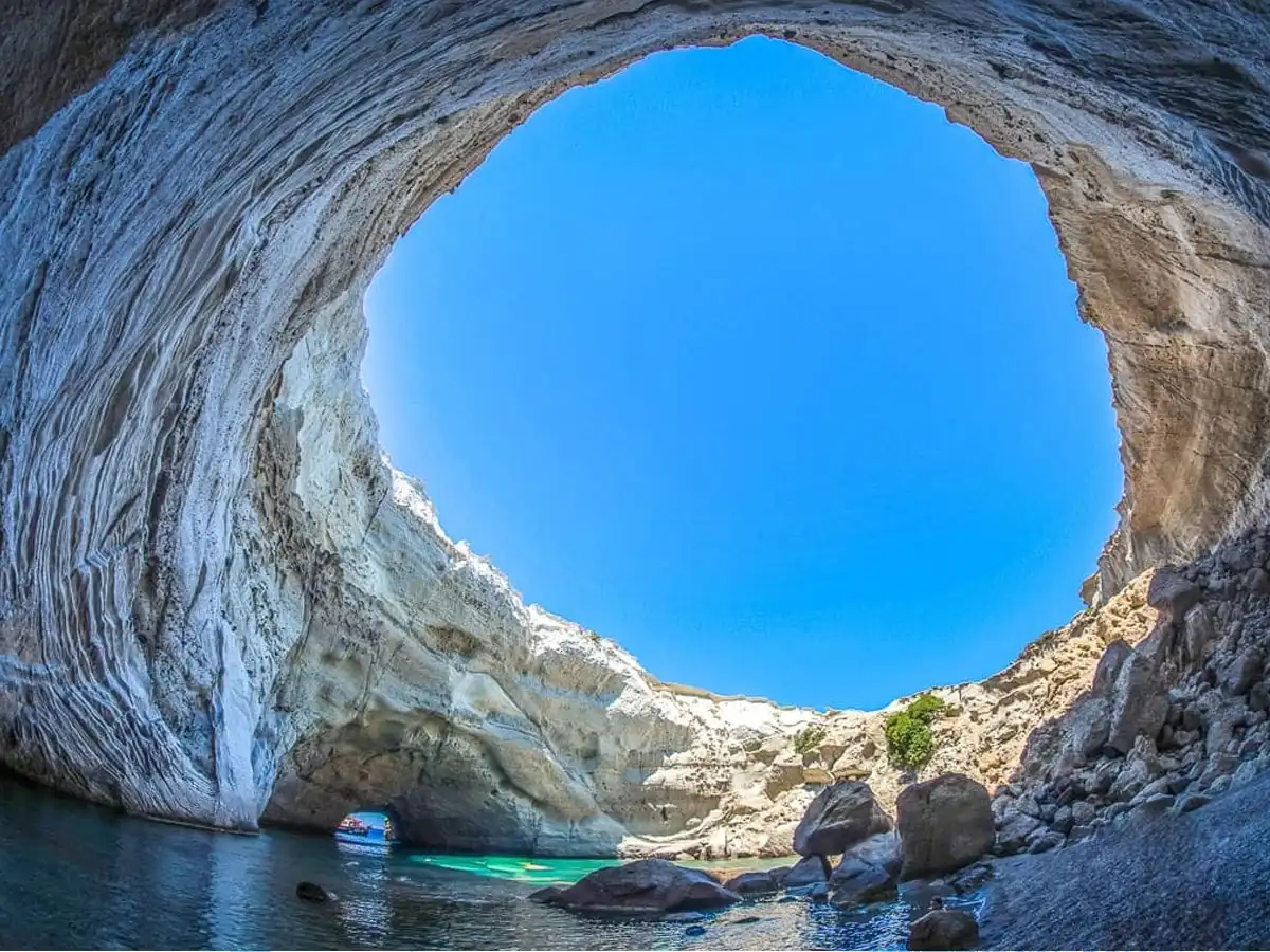 Sykia cave Milos