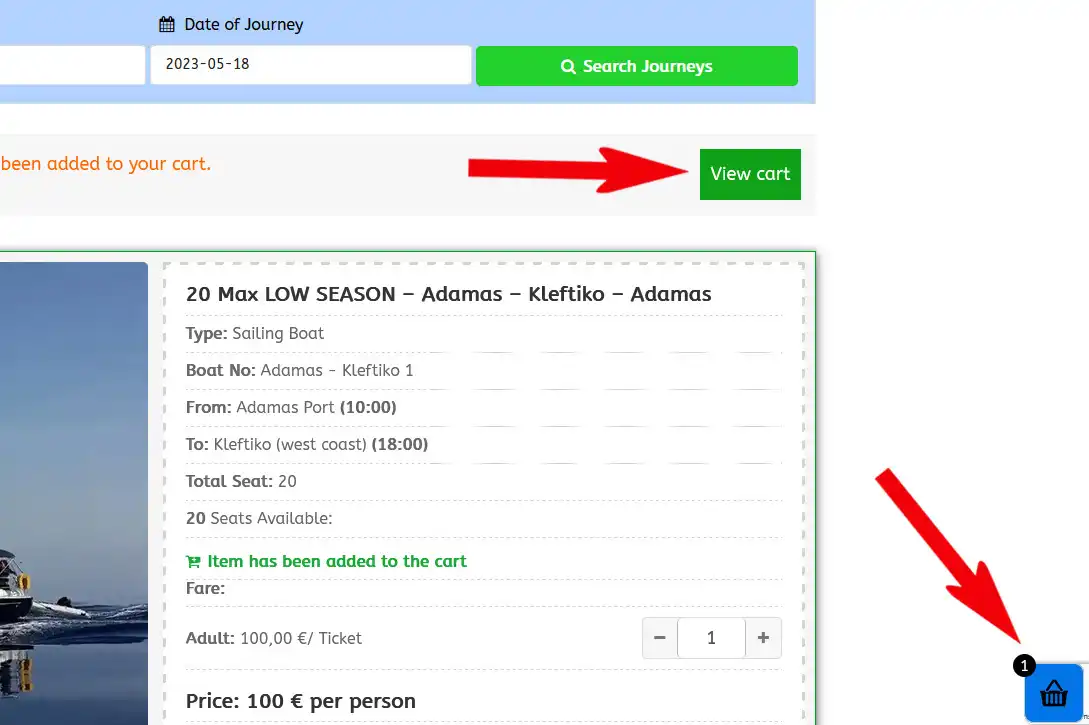 STEP 5 View cart if you want to check your order<br />
and press ''Check Out''