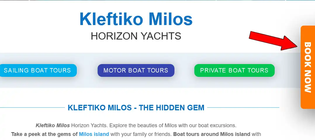 Milos boat tours
